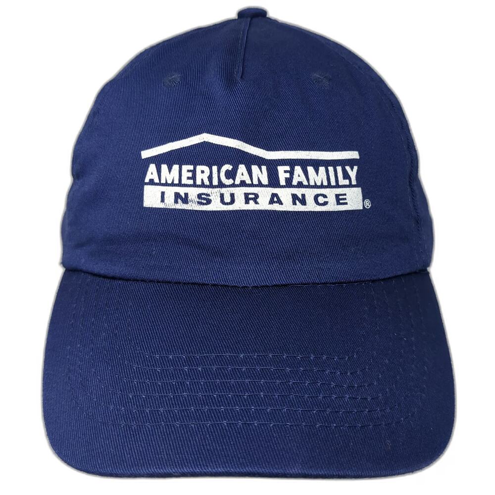 Hitwear American Family Insurance 5 Panel Blue Hat One Size Cotton Strapback